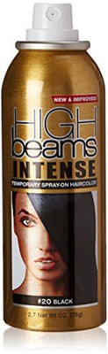 

High Beams Intense Temporary Spray On Hair Color Black Spray(77 g)