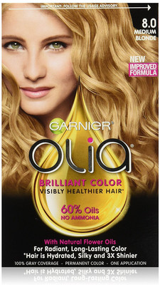 

Garnier Olia Oil Powered Permanent Hair Color(8.0 Medium Blonde)