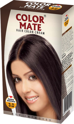 

Color Mate Hair Color Dark Brown (pack of 3) Hair Color(Dark Brown)