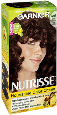 

Garnier Nutrisse Nourishing Creme Hair Color(415 Soft Mahogony Dark Brown)