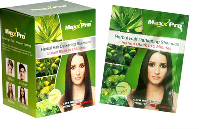 

MaxxPro Herbal Hair Darkening Shampoo Hair Color(Black)
