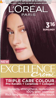 

L'Oreal Paris Excellence Creme Hair Color(Burgundy - 3.16)