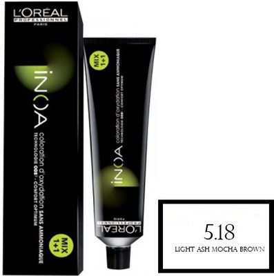 

L'Oreal Paris Inoa Hair Color(5.18 Light Ash Mocha brown)