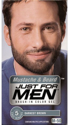 

Just For Men Mustache And Beard Brush Hair Color(Brown)
