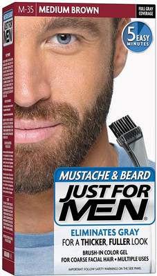 

Just For Men Mustache & Beard Medium Brown M-35 Hair Color(Medium Brown)
