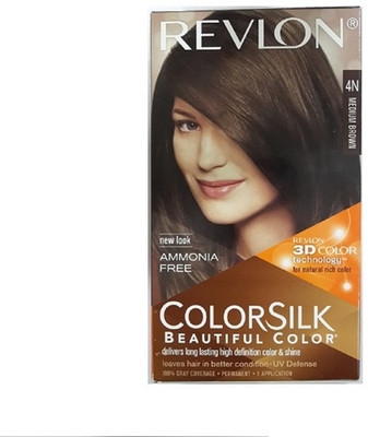 

Revlon Colorsilk Hair Color With 3D Color Technology 4N Hair Color(Medium Brown)
