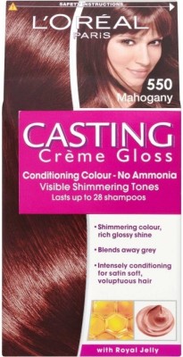 20% OFF on L'Oreal Paris Casting Creme Gloss Hair Color , Mahogany 550 on  Flipkart 