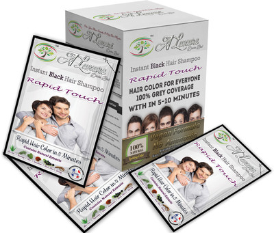 

Rapid Touch Men's Herbal Instant Shampoo Hair Color(Natural Black Multipiece Pack Of 10 Sachets)
