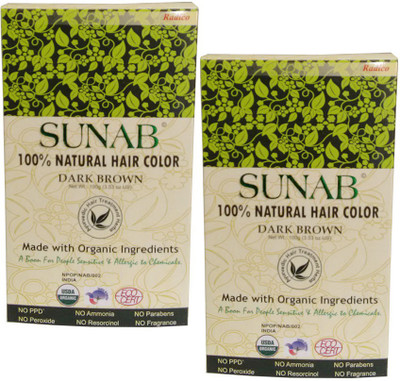 

Radico Sunab Herbal Dark Brown 100g Hair Color(Dark Brown)