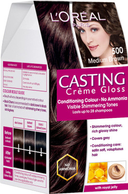 

L'Oreal Paris Casting Creme Gloss Hair Color(Medium Brown - 500)