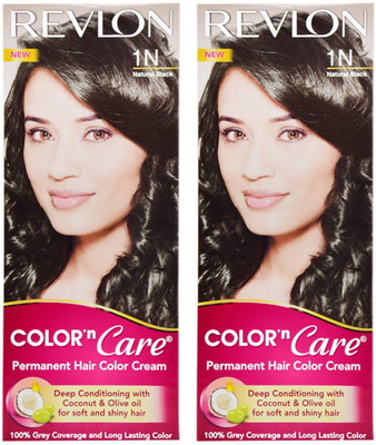 

Revlon Combo of N Care-Natural Black 1N Hair Color(Black)