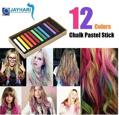 

Jay Hari Temporary Colors Hair Chalk Pastel Stick Hair Color(Multicolor)