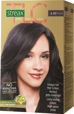 

Streax Tender Loving Colour Hair Color(Plum - 4.20)