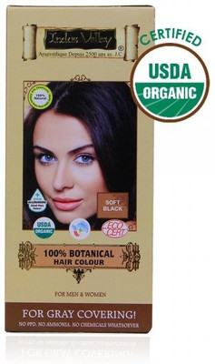 

Indus Valley Organic Botanical Hair Colour Soft Black Kit Set of 2 Hair Color(NA)
