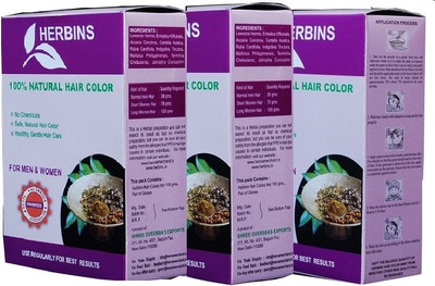 Herbins Herbal Henna Combo-5 Hair Color(Black)