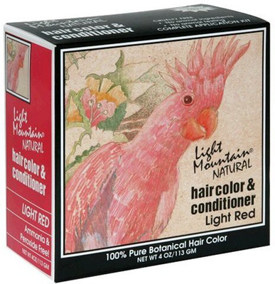 

Light Mountain Natural Hair Color & Conditioner, Light Red, 4 oz (113 g) (Pack of 3) Hair Color(Multicolor)