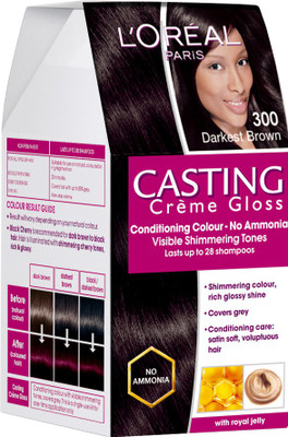

L'Oreal Paris Casting Creme Gloss Hair Color(Darkest Brown - 300)