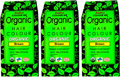 

Radico Certified Organic & 100% Natural- (Set Of Three Box) Hair Color(Brown)