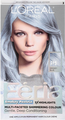 

L'Oreal Paris Feria Pastels Hair Color(P1 Sapphire Smoke)