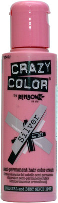 

Crazy Color Semi-Permanent Hair Color(Silver)