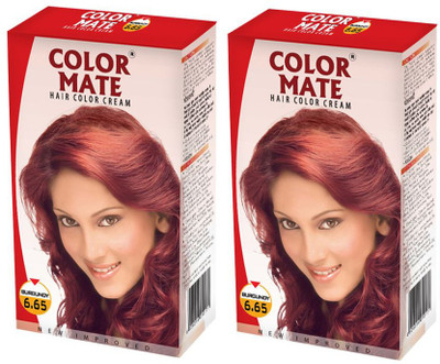 

Color Mate Permanent Powder Hair Color(Burgundy)
