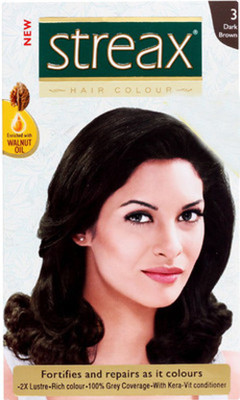 

Streax Hair Color(Dark Brown - 3)