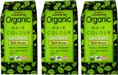

Radico Certified Organic- Dark Brown( Set Of 3 Boxes ) Hair Color(Dark Brown)