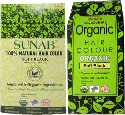 

Radico Sunab 100% Natural & Organic Soft Black Hair Color(Beige, Green)