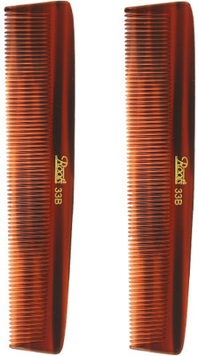 

Roots Brown Fine Teeth Comb for Fine long Straight Hair - Pack of 2