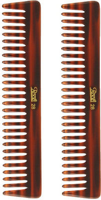 

Roots Brown Wide Teeth Comb for Wavy/ Curly Medium Length Hair - Pack of 2