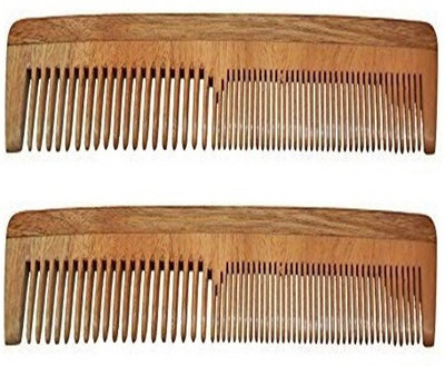 

Majik 100% Neem Wood Comb set of 2