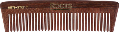 

ROOTS Rosewood Travel Comb with Fine Teeth for Short Straight hair