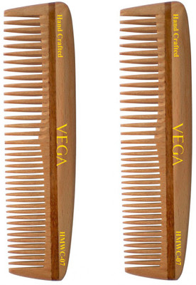 

VEGA Pocket Wooden Comb HMWC 07 Pack of 2