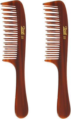 

Roots Brown Wide Teeth Styling Comb for Volume - Pack of 2