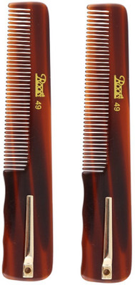 

Roots Brown Pocket Comb with Clip - Pack of 2