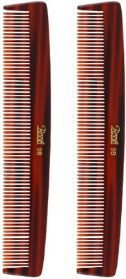 

Roots Brown Fine Teeth Comb Best for Short Straight Hair - Pack of 2