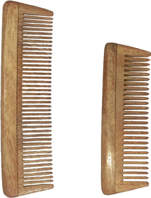 

Ginni Marketing Combo of 2 Neem Wood Combs (baby/small -4" and baby/small-5" )