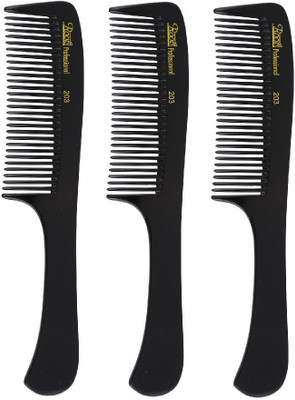

Roots Professional Detangling Combs - Black - Pack of 3