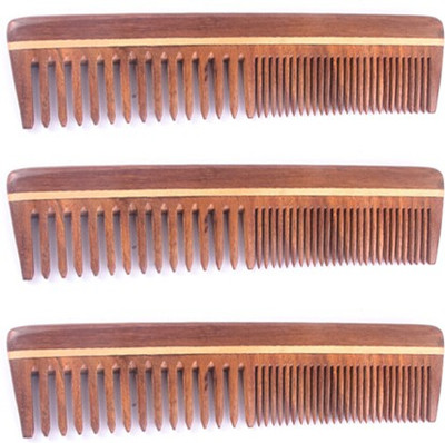 

Majik Hairfall control Shisham wood combs set of 3