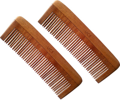 

UCS Uncommon Stuffs Baby Neem Wood Comb (Set Of 2 Combs)