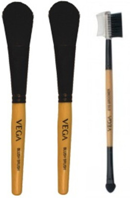 

VEGA Make-up Brushes (2 Blush Brush & 1 Eye Groomer Brush)