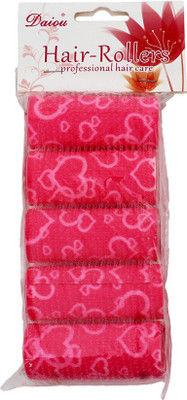Daiou Pink Hair Rollers Pack of 5 Hair Curler(Pink) available at flipkart for Rs.99