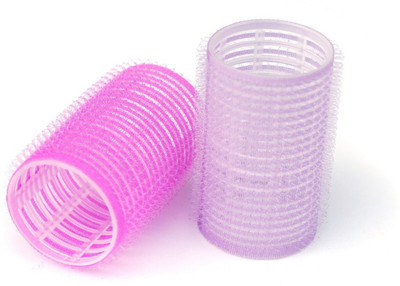 

Basicare Self Holding Rollers Large Hair Curler(Pink, Purple)