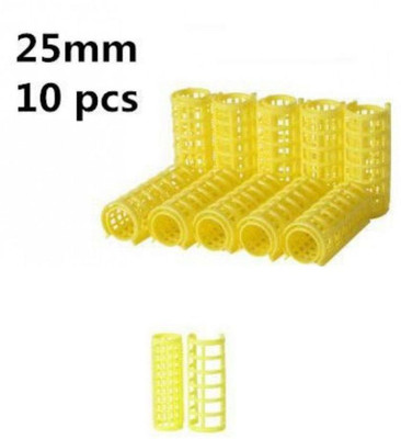 Edee Large Self Holding Rollers Pack of 10 Hair Curler Yellow
