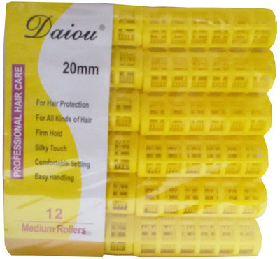 Daiou Self Holding Efficient Rollers Hair Curler(Yellow) available at flipkart for Rs.119