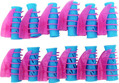 

Daiou Pink & Blue Pack of 12 Hair Rollers Hair Curler(Blue, Pink)