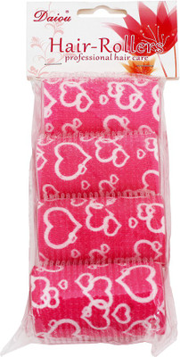 Daiou Pink Hair Rollers Pack of 4 Hair Curler(Pink) available at flipkart for Rs.99