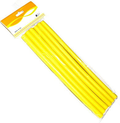

Beauty of Life 6 Curl Maker Soft Foam Bendy Rollers Yellow Hair Curler(Yellow)