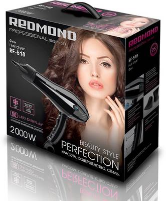 REDMOND with Cool Shot button RF-518 Hair Dryer