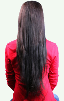 

Krome Jet Black Full Head 220 Grams Remy Thinned Stitched Human Extensions 24 Inches Hair Extension